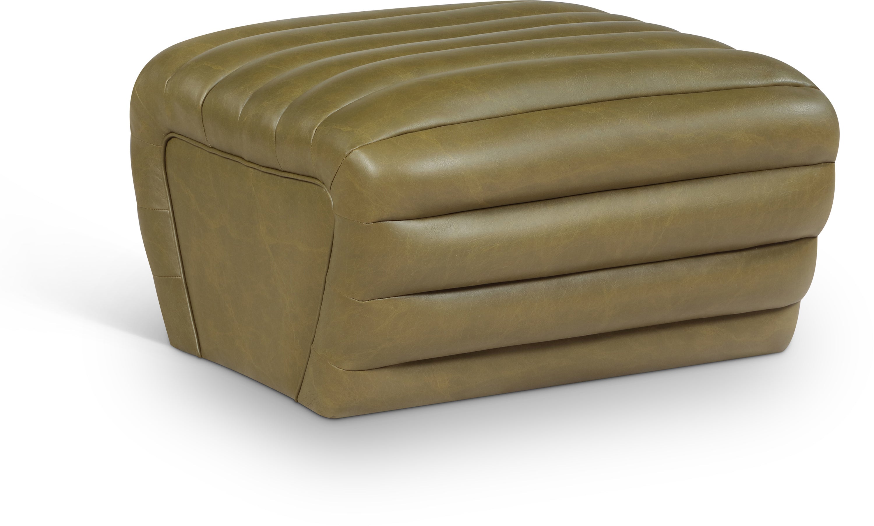 Vega Vegan Leather Upholstered Ottoman