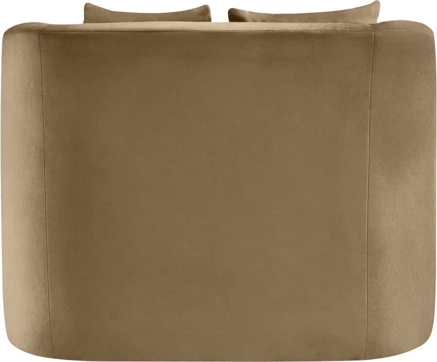 Fauteuil d'appoint rembourré en chenille Vivi 