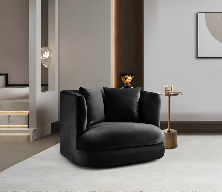 Fauteuil d'appoint rembourré en chenille Vivi 