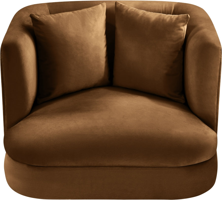 Fauteuil d'appoint rembourré en chenille Vivi 