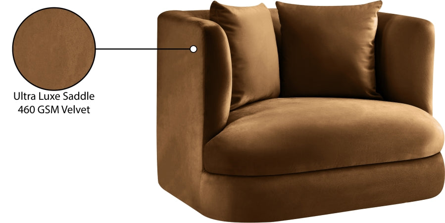 Fauteuil d'appoint rembourré en chenille Vivi 