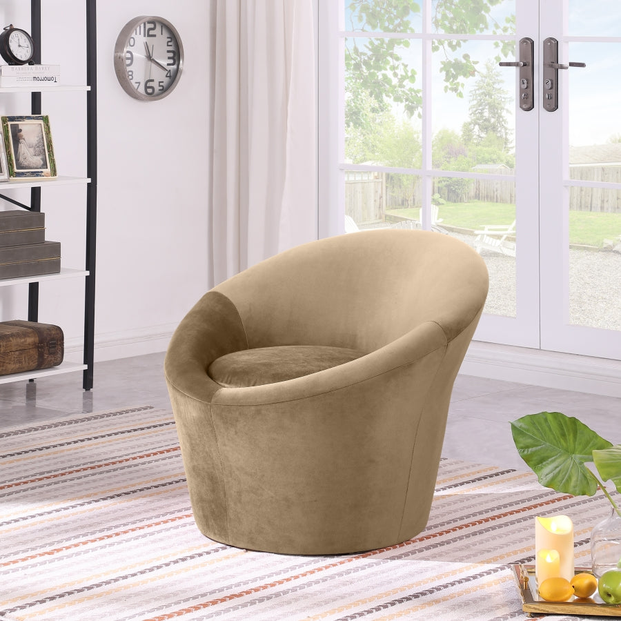 Tristan Velvet Upholstered Accent Chair