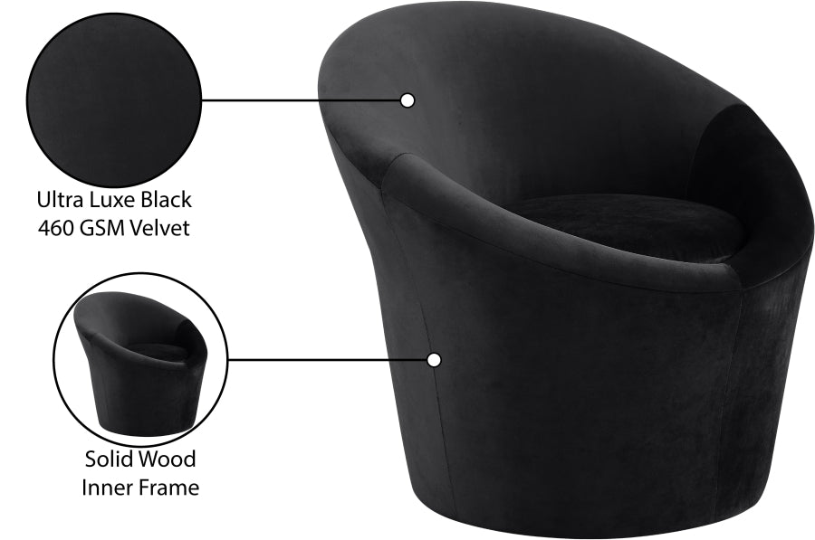 Tristan Velvet Upholstered Accent Chair