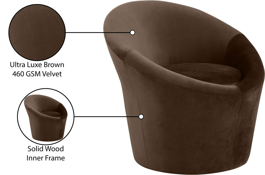 Tristan Velvet Upholstered Accent Chair