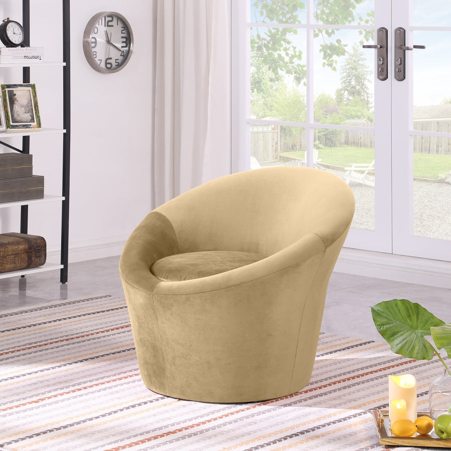 Tristan Velvet Upholstered Accent Chair