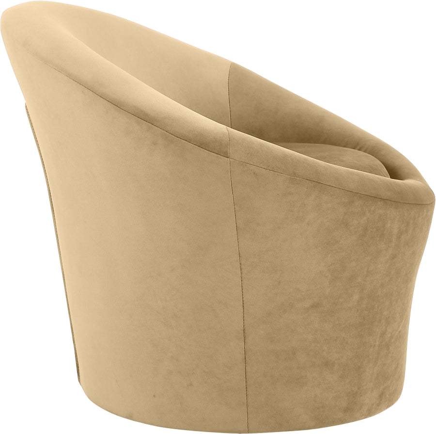Tristan Velvet Upholstered Accent Chair