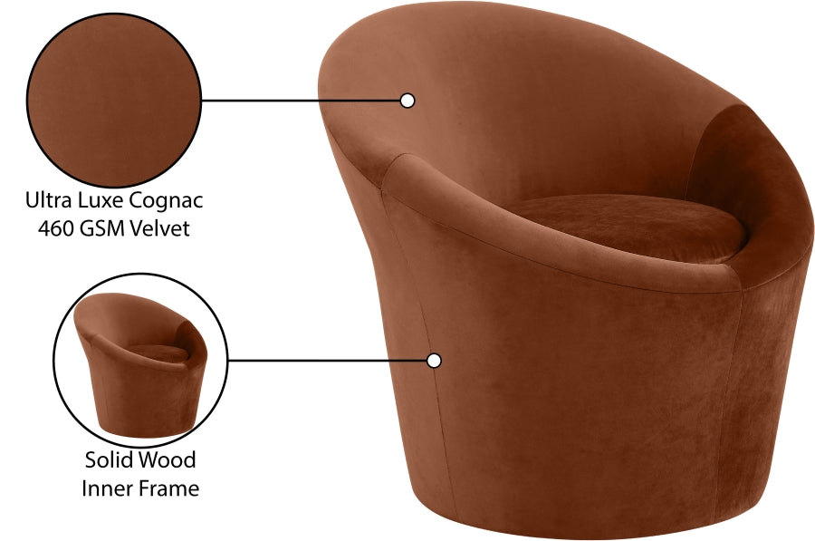 Tristan Velvet Upholstered Accent Chair