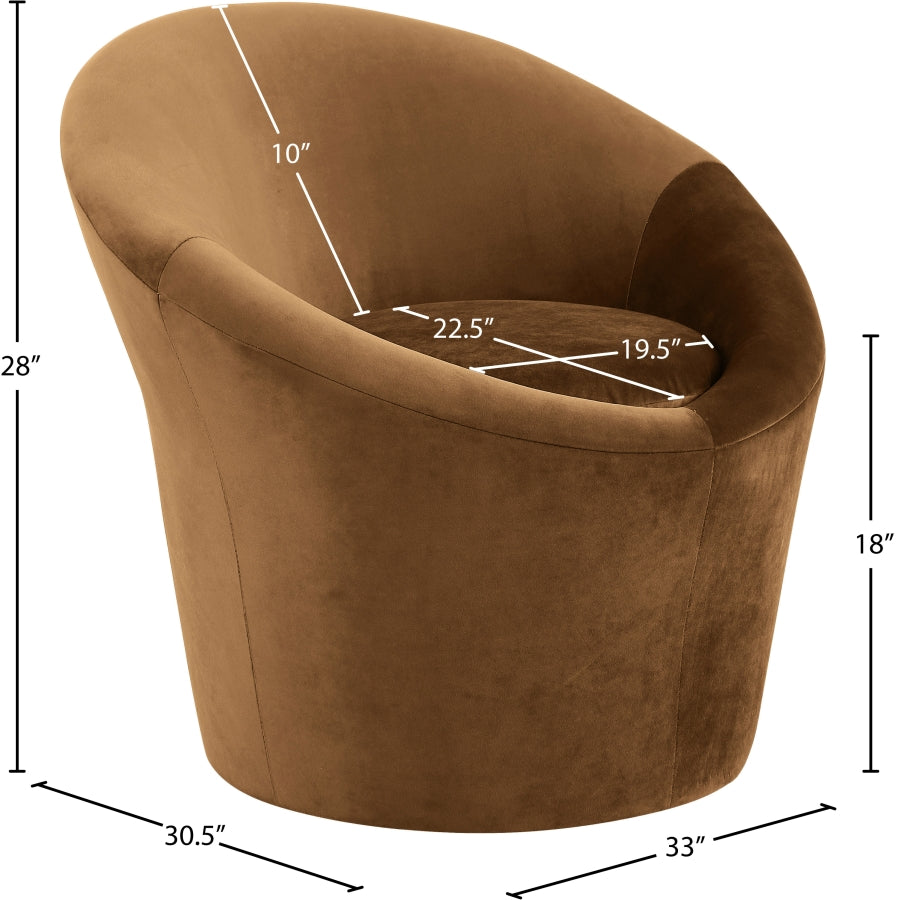 Tristan Velvet Upholstered Accent Chair