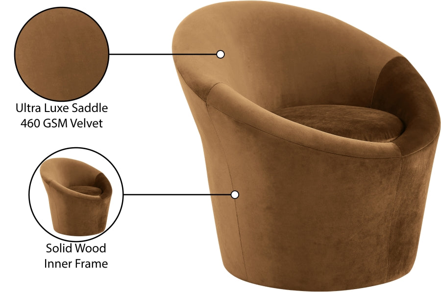 Tristan Velvet Upholstered Accent Chair