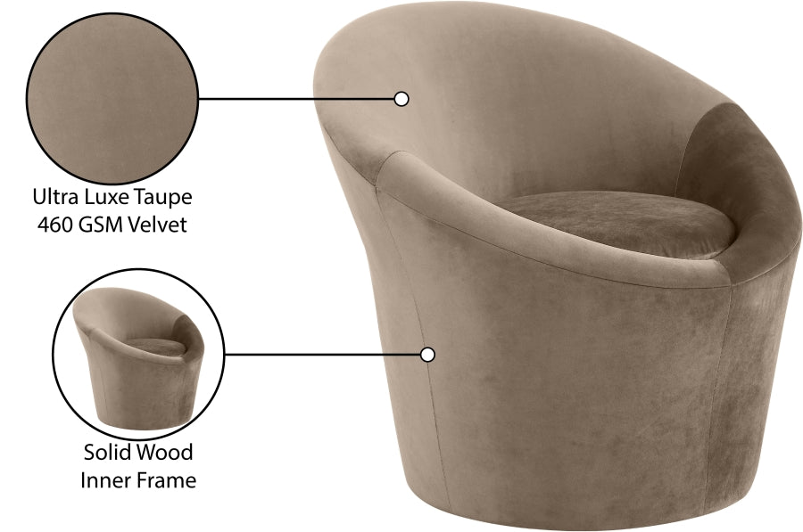 Tristan Velvet Upholstered Accent Chair