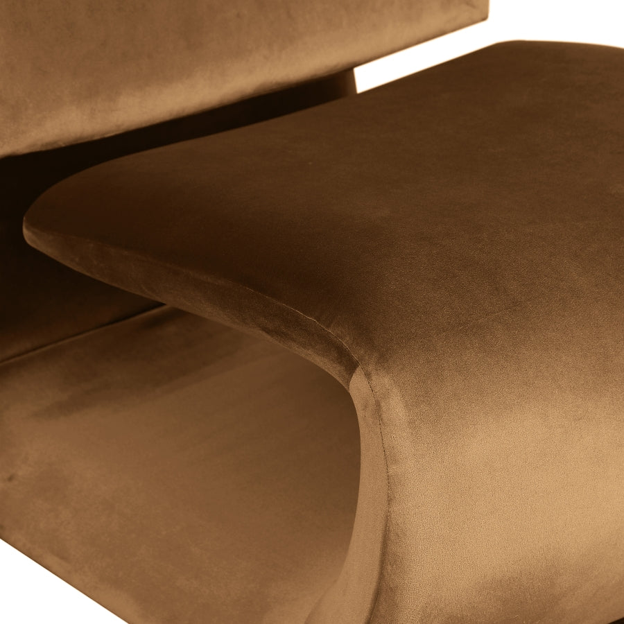 Fauteuil d'appoint rembourré en chenille Vivi 