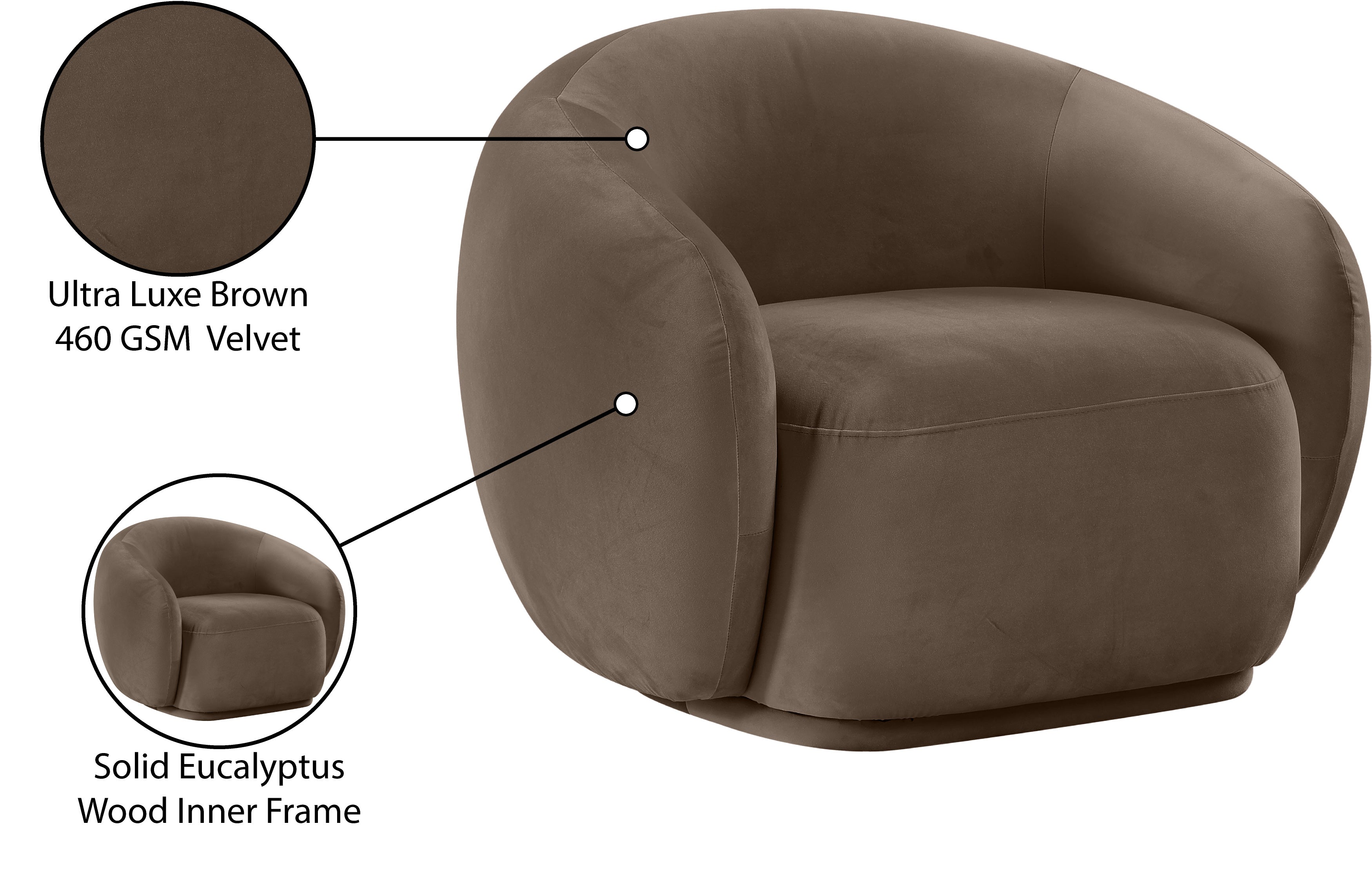 Emery Velvet Upholstered Accent Chair