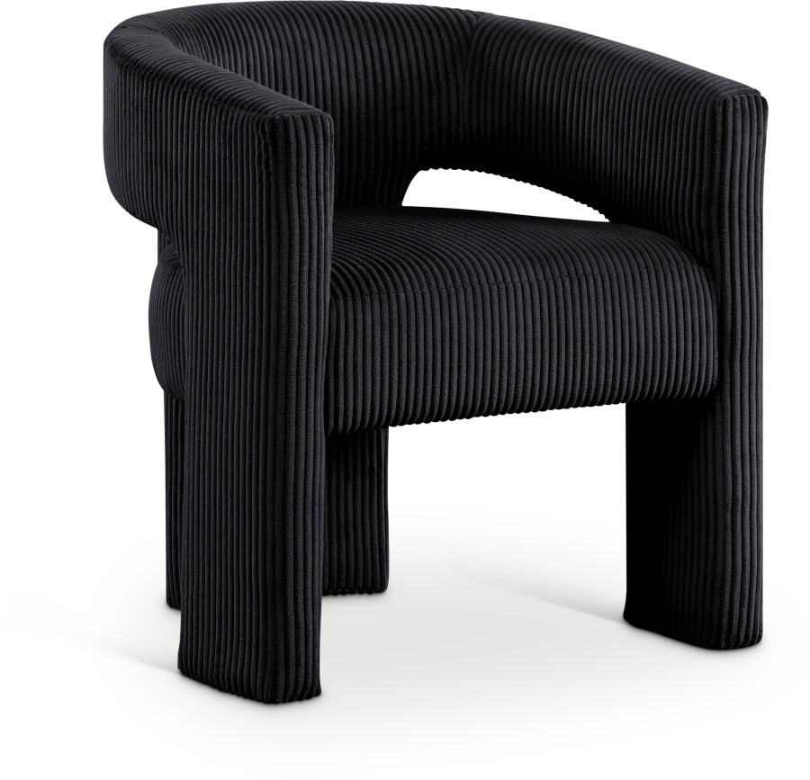 Fauteuil d'appoint rembourré en chenille Vivi 