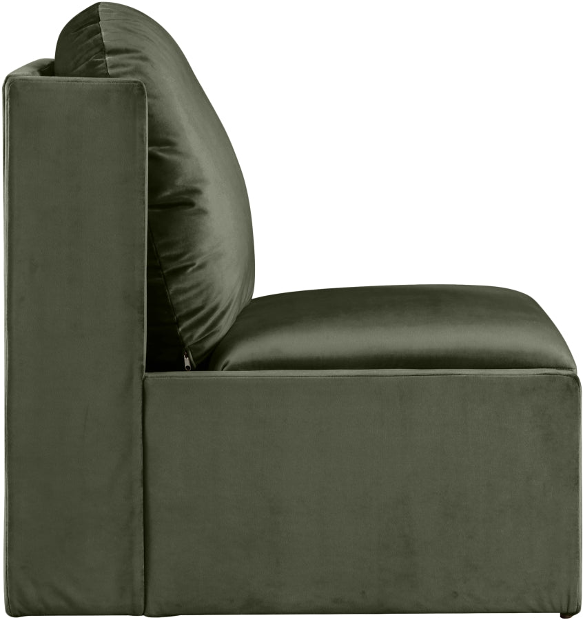 Fauteuil d'appoint rembourré en chenille Vivi 