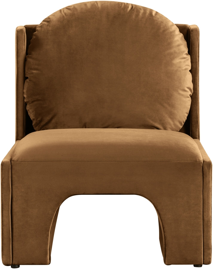Fauteuil d'appoint rembourré en chenille Vivi 