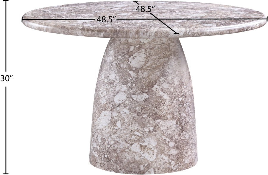 Cosenza Marble Finish Indoor / Outdoor Concrete Dining Table