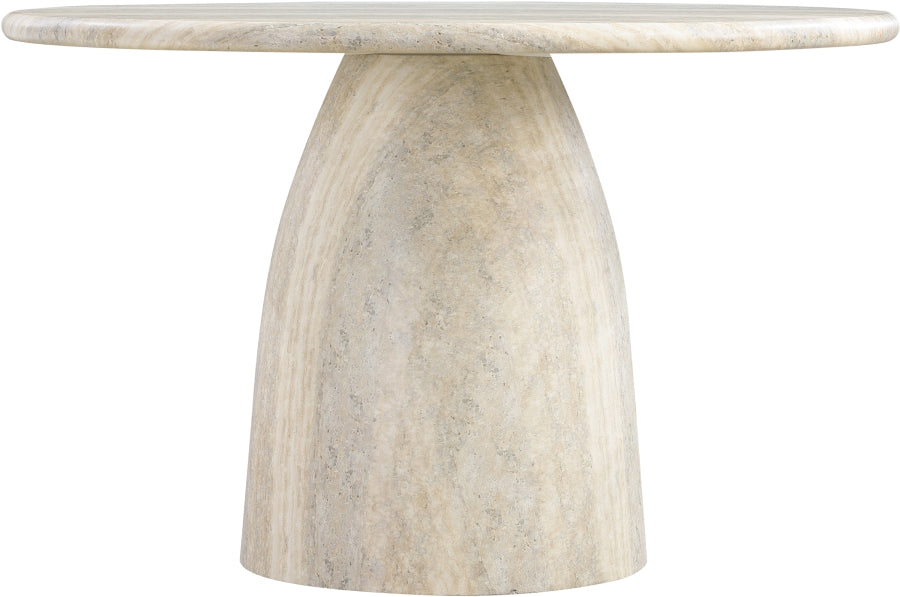 Cosenza Travertine Finish Indoor / Outdoor Concrete Dining Table