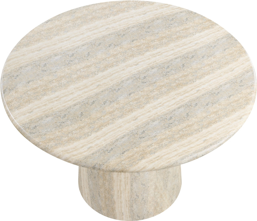 Cosenza Travertine Finish Indoor / Outdoor Concrete Dining Table