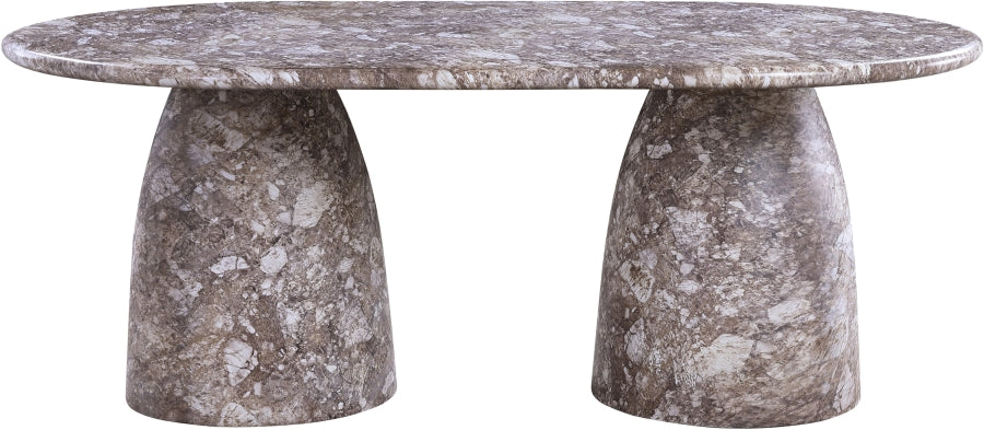 Cosenza Marble Finish Indoor / Outdoor Concrete Dining Table