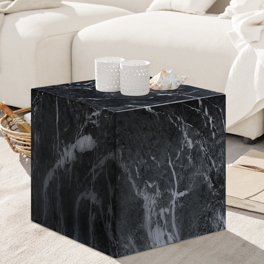 Piazza Marble Finish Indoor / Outdoor Concrete End Table