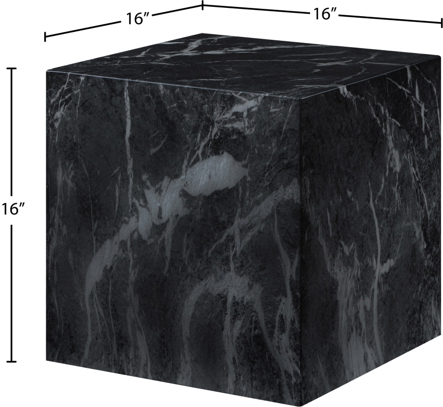 Piazza Marble Finish Indoor / Outdoor Concrete End Table