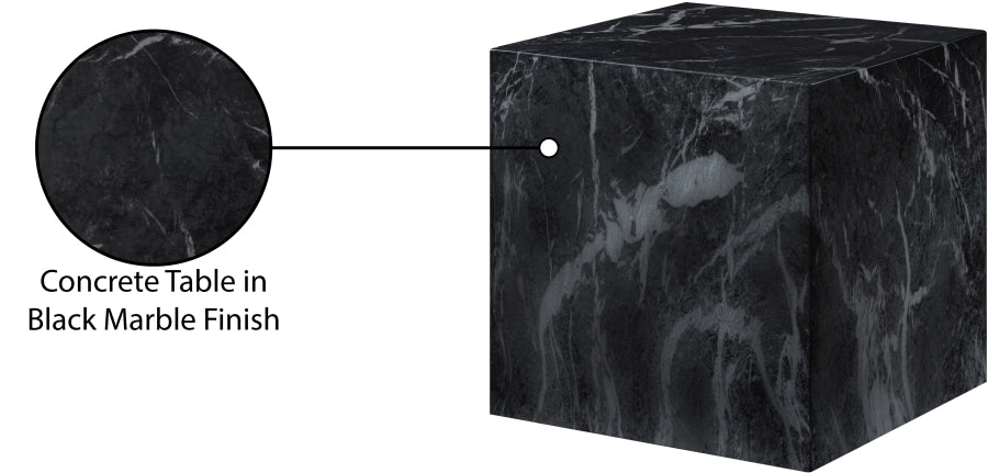 Piazza Marble Finish Indoor / Outdoor Concrete End Table