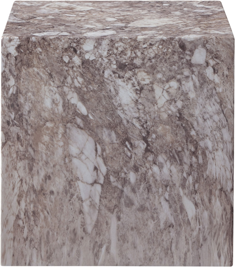 Piazza Marble Finish Indoor / Outdoor Concrete End Table