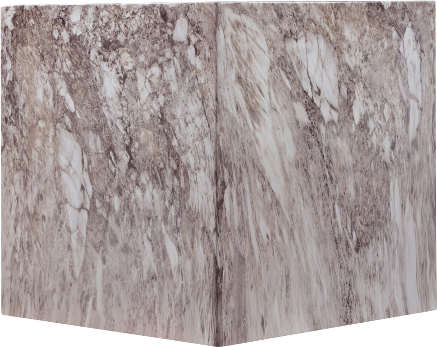 Piazza Marble Finish Indoor / Outdoor Concrete End Table
