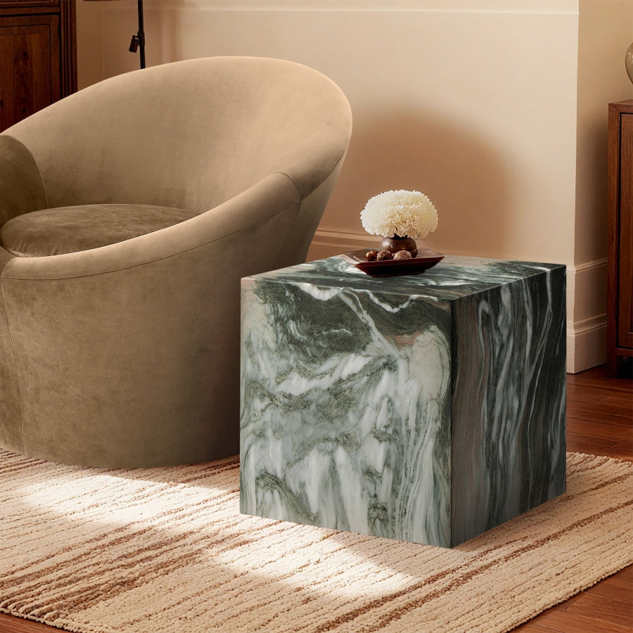 Piazza Marble Finish Indoor / Outdoor Concrete End Table
