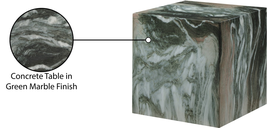 Piazza Marble Finish Indoor / Outdoor Concrete End Table