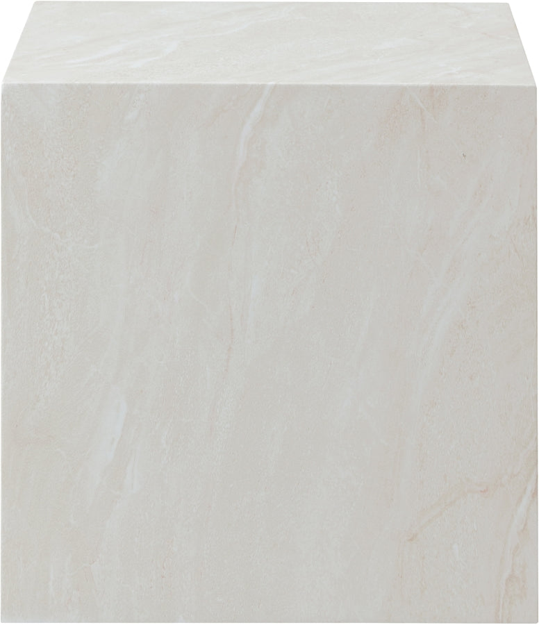 Piazza Marble Finish Indoor / Outdoor Concrete End Table