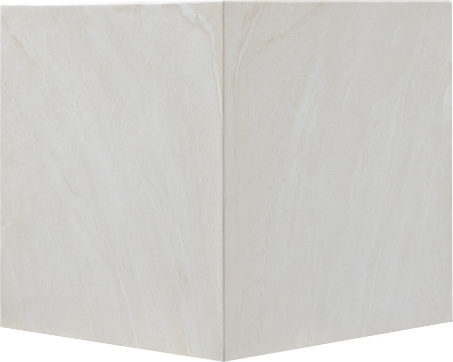 Piazza Marble Finish Indoor / Outdoor Concrete End Table