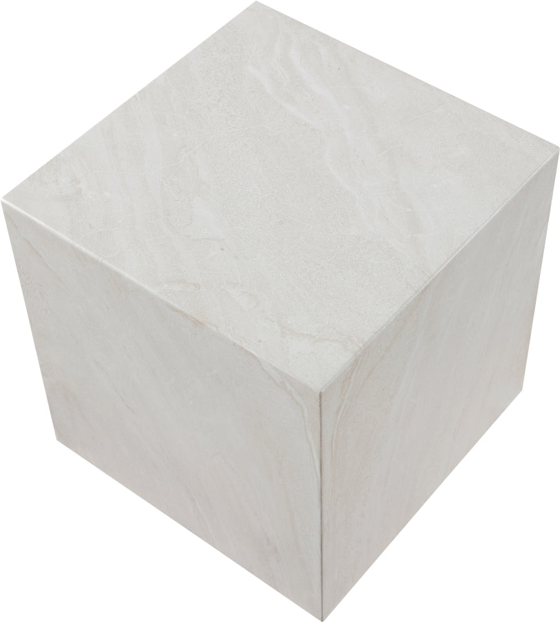 Piazza Marble Finish Indoor / Outdoor Concrete End Table