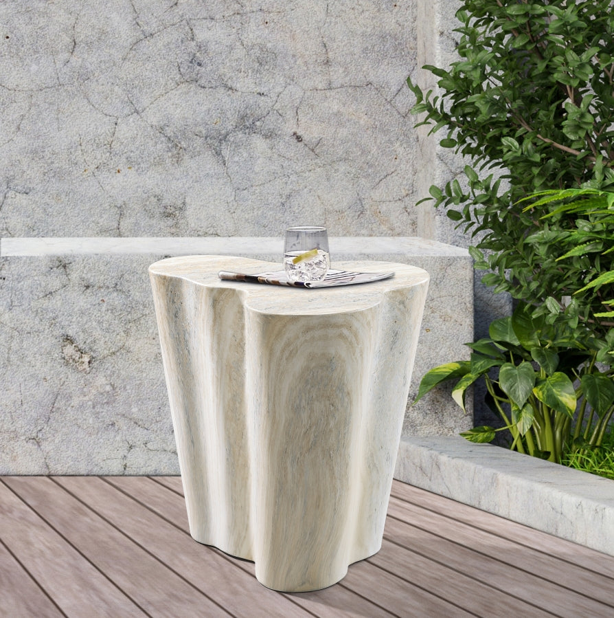 Monza Travertine Finish Indoor / Outdoor Concrete End / Side Table