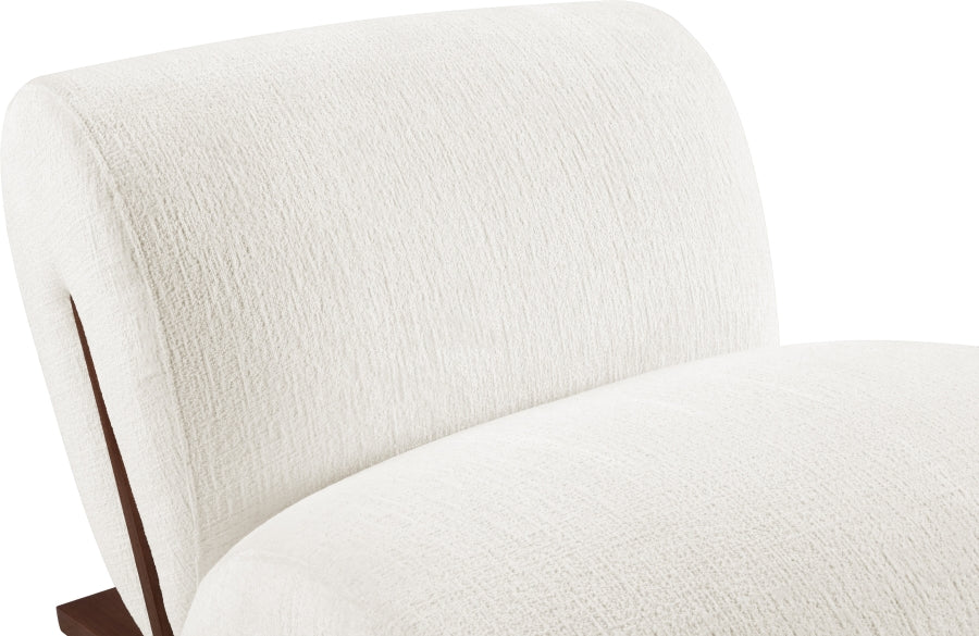 Fauteuil d'appoint rembourré en chenille Vivi 