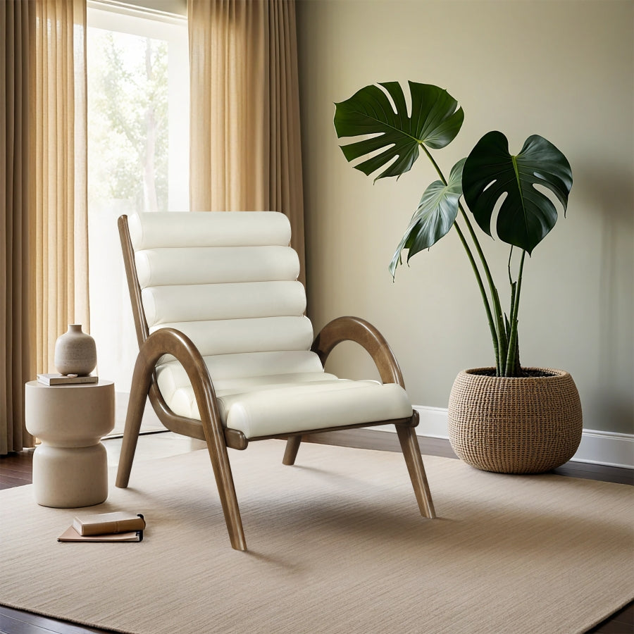 Fauteuil d'appoint rembourré en chenille Vivi 