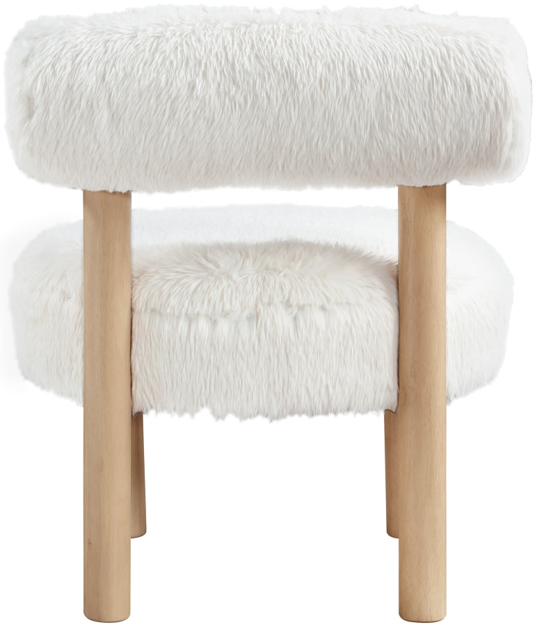 Fauteuil d'appoint rembourré en chenille Vivi 