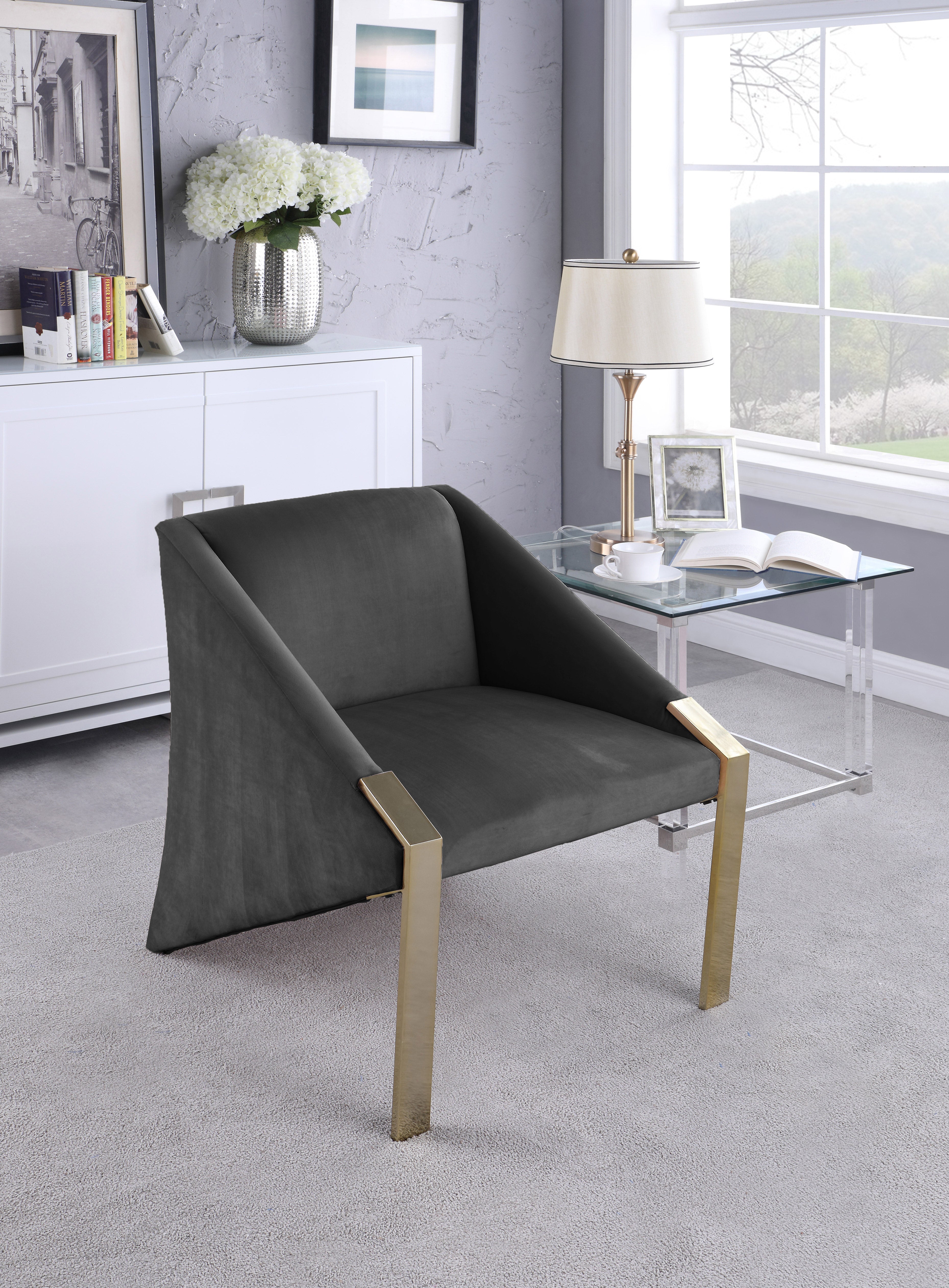 Fauteuil d'appoint rembourré en chenille Vivi 