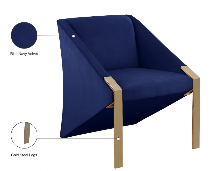 Fauteuil d'appoint rembourré en chenille Vivi 