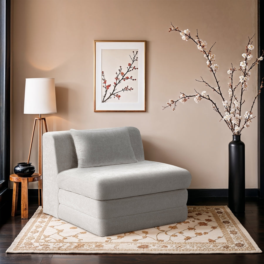 Fauteuil d'appoint rembourré en chenille Vivi 