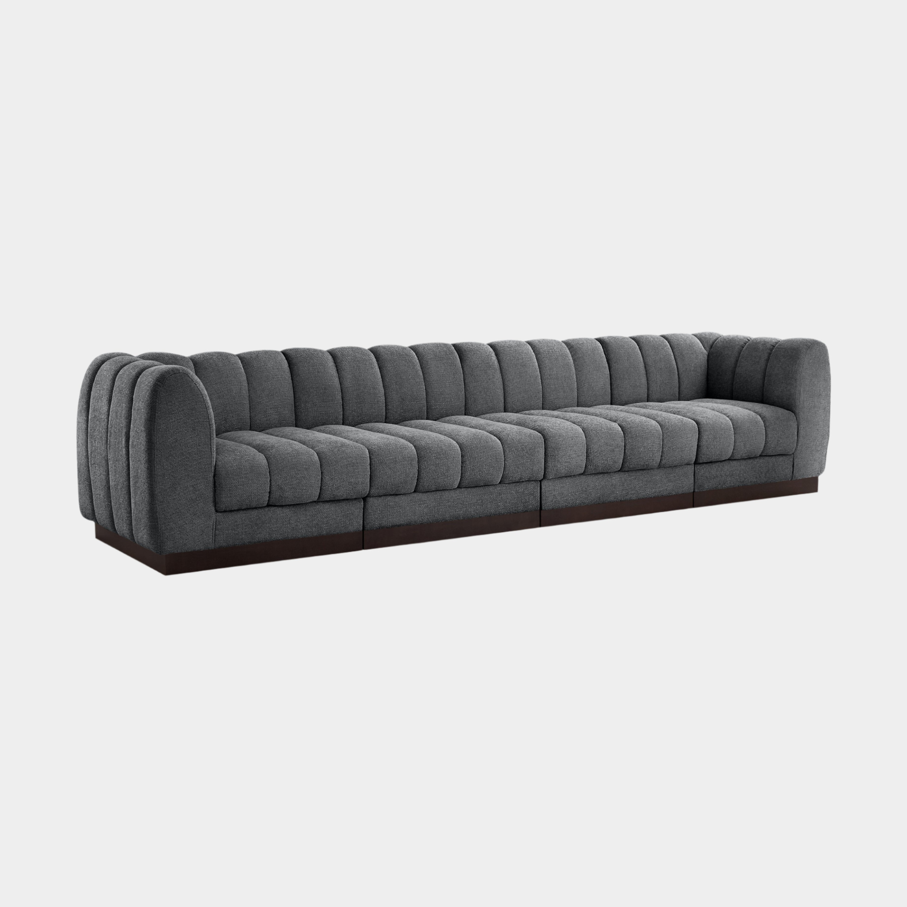 Quinn Chenille Fabric Sofa with Armrest