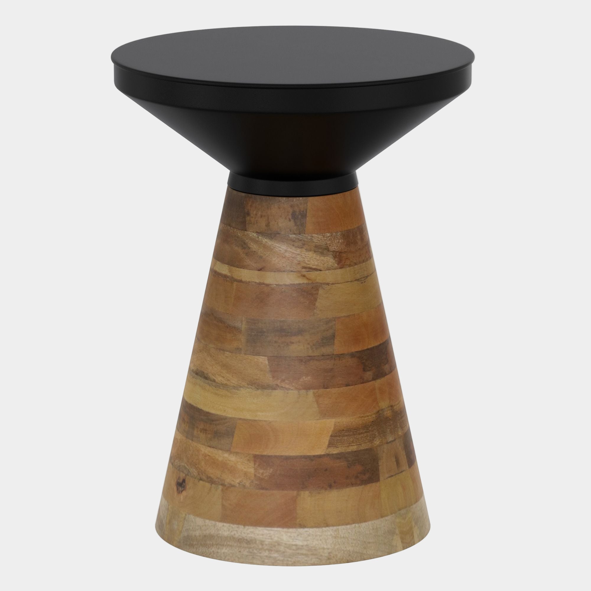 Boden Accent Table in Black and Walnut