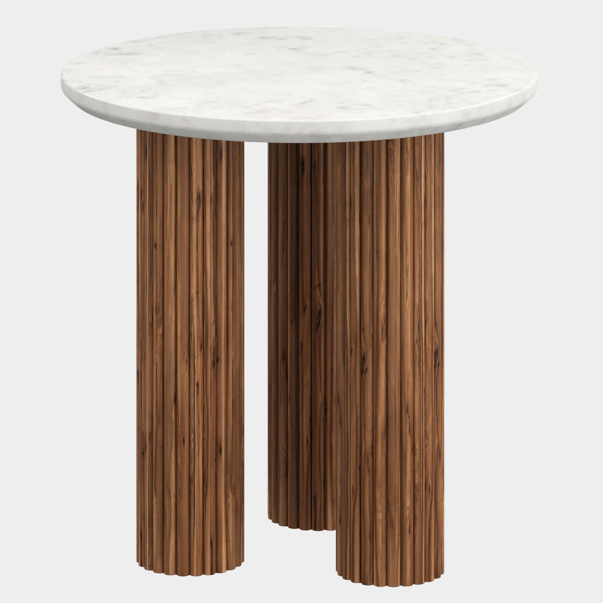 Jilsa Accent Table in Walnut & White