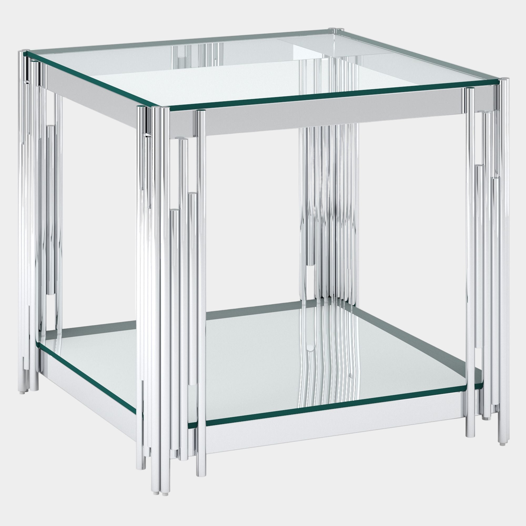Estrel Large Accent Table in Silver