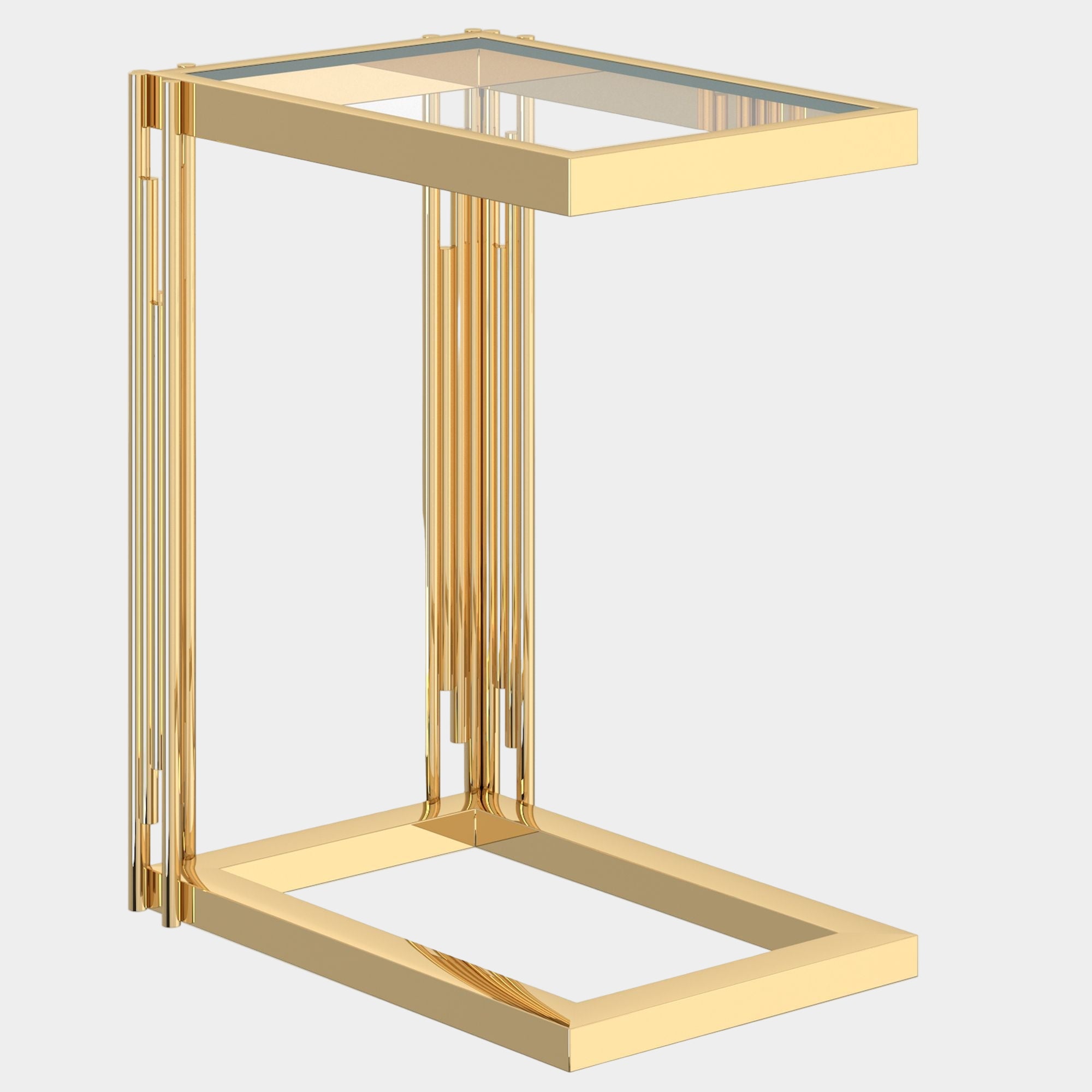 Estrel Small Accent Table in Gold