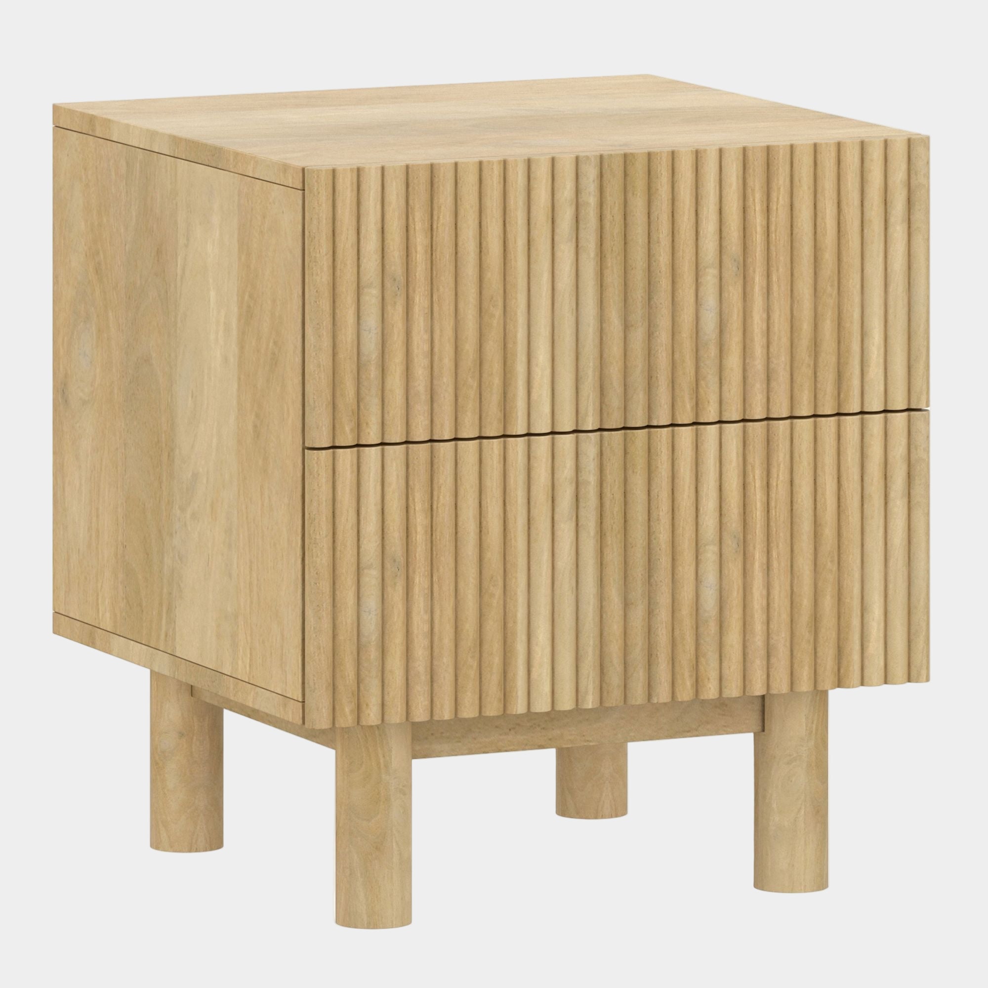 Sangra 2 Drawer Accent Table in Natural