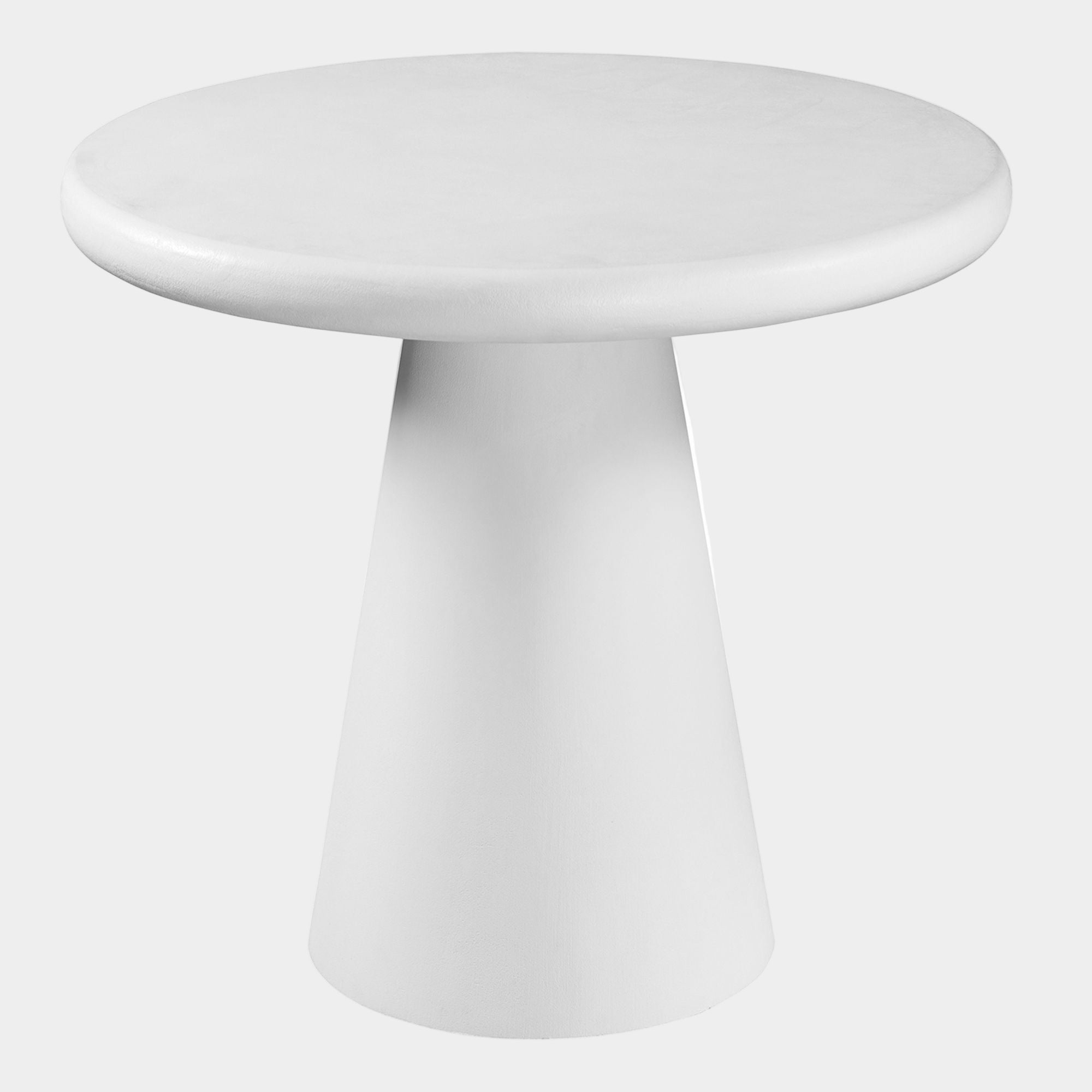Galio Round Accent Table in White