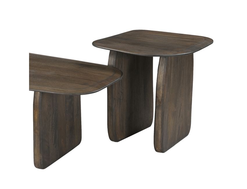 Bazul Organic Accent Table in Mocha