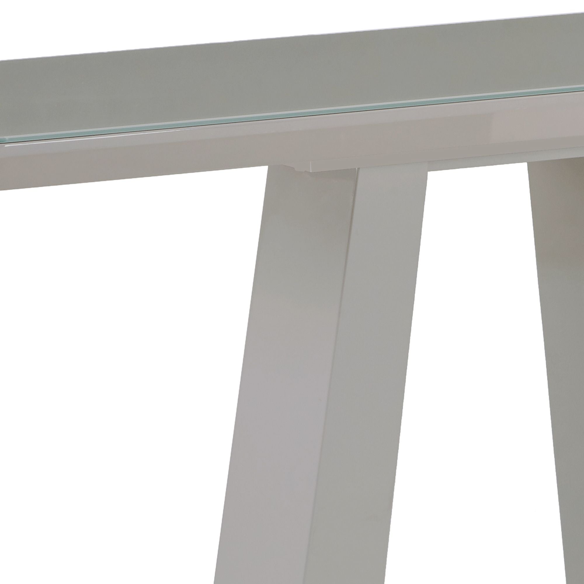 Corvus Console Table in Warm Grey