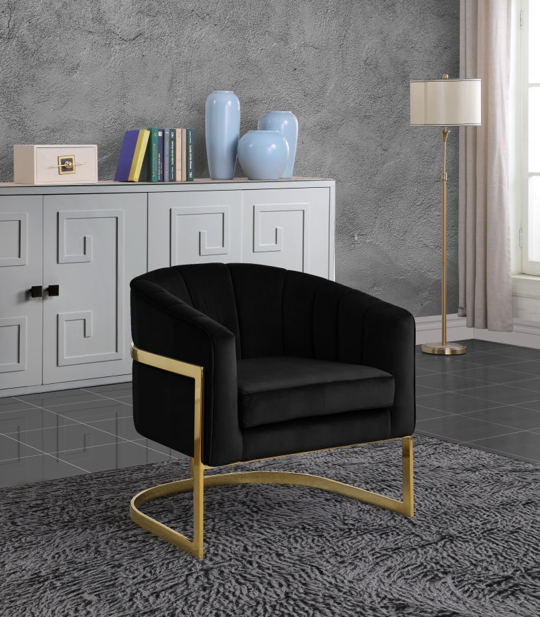 Fauteuil d'appoint rembourré en chenille Vivi 